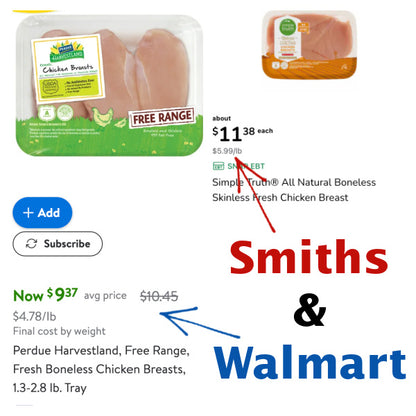 PRICE DROP: 40lb Chicken Breast, Boneless, Skinless, Cage-Free, Natural