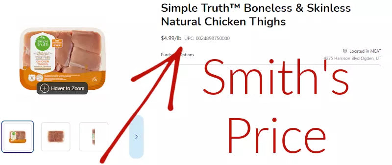 RESTOCKED: Chicken Thighs 40 lb Case Farm Fresh Boneless, Skinless Natural