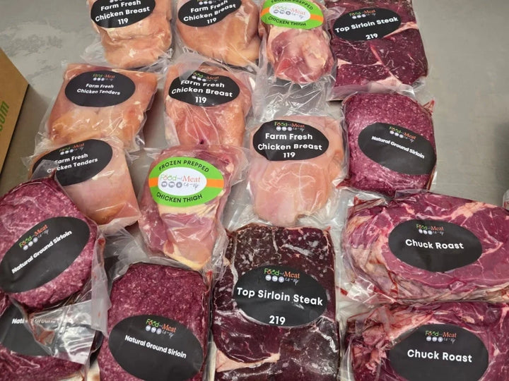 RESTOCKED: 34 lb Chicken and Beef Mixed Box