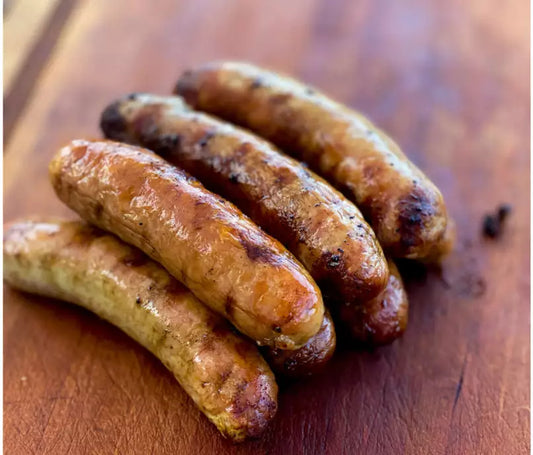 10 lb Case of British Style Bangers from Clean Heritage Pork, Free From Top 8 Allergens