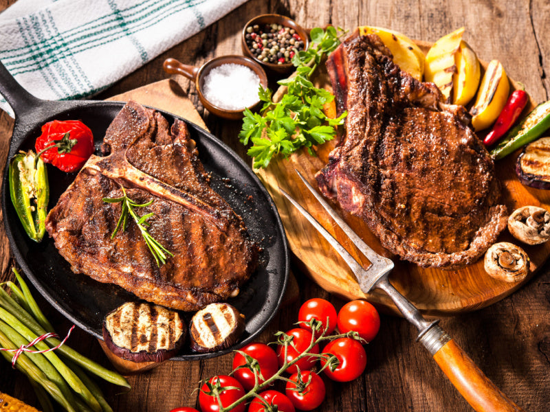 OVERSTOCK DEAL: 8-10lb Case of T-Bone Steaks (6-8 Steaks Per Case - Choose Weight)