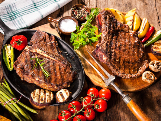 OVERSTOCK DEAL: 8-10lb Case of T-Bone Steaks (6-8 Steaks Per Case - Choose Weight)