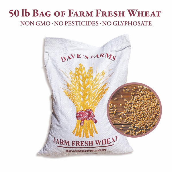 NEW: Local 25lb - 50LB Local Hard White and Red Wheat, Non-GMO, Pesticide Free