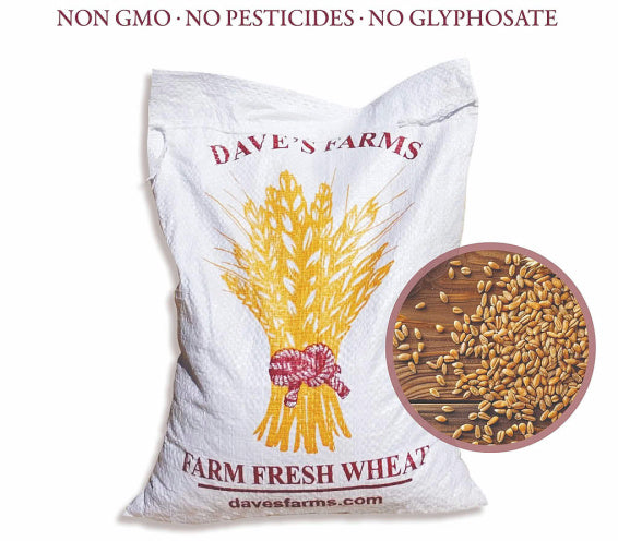 NEW: Local 25lb - 50LB Local Hard White and Red Wheat, Non-GMO, Pesticide Free