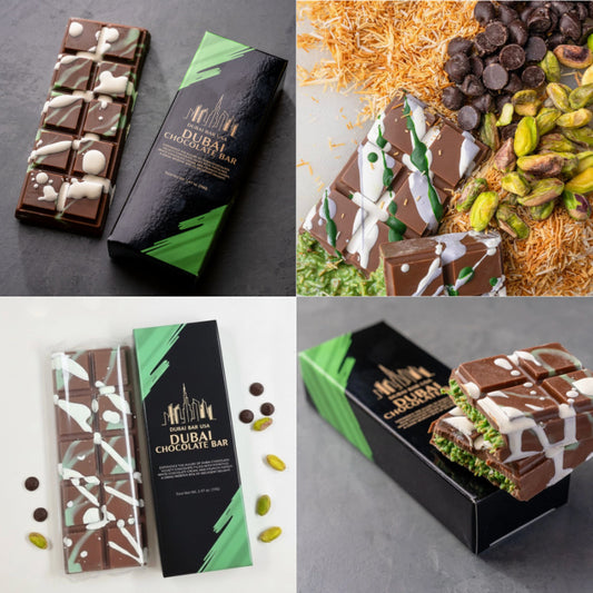 Limited Time: Dubai Chocolate Bars 5-Pack - Viral Craze Pistachio Chocolate