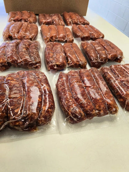 NEW: 9 lb Case Broadleaf Elk Sausage with Apple Pear Wine and Potatoes