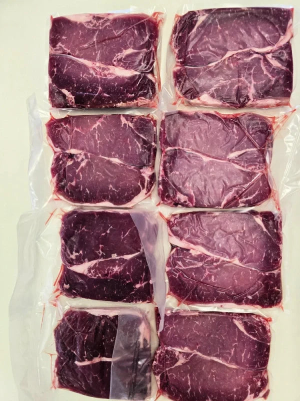 RESTOCKED: 10LB Case of Natural NY Strip Steaks