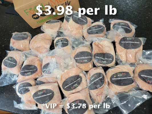 EXTREME DEAL: Already Prepped 40lb Case, Natural Chicken Breast