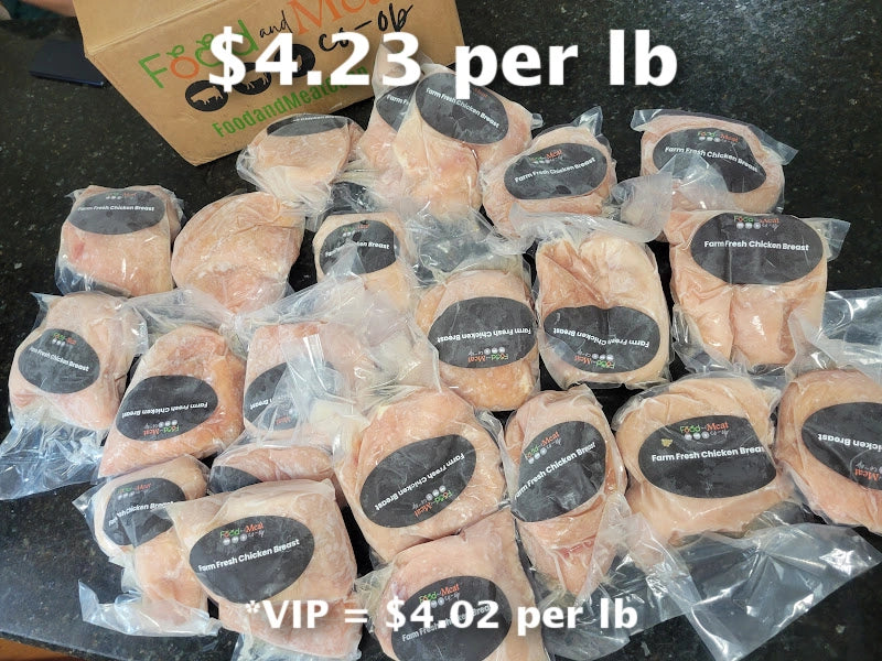 Already Prepped 40lb Case, Natural Chicken Breast