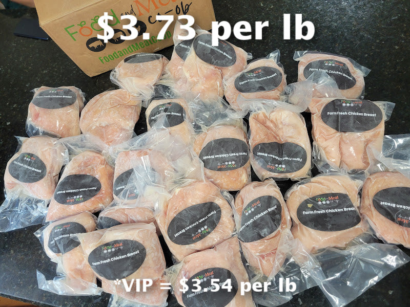 LOWEST PRICE EVER EXTREME DEAL Already Prepped 40lb Case, Natural Chicken Breast