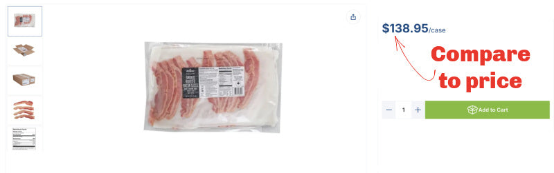 OVERSTOCK DEAL: 300 Slices Pre-Cooked Bacon (Equal to 20lb Fresh Case)