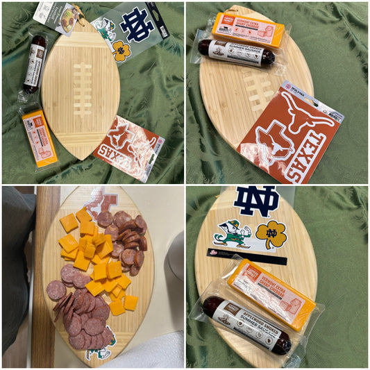 OVERSTOCK: Football Shaped Cutting/Charcuterie Board