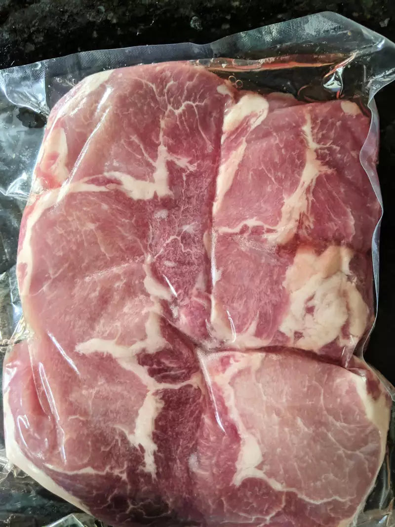 RESTOCKED: 12 lb Case Natural Boneless Center Cut Pork Chops