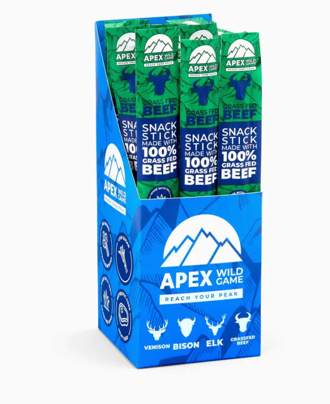 Limited Time: 12ct. Pack Grassfed Beef Sticks (4 Varieties: Beef, Bison, Elk and Venison)