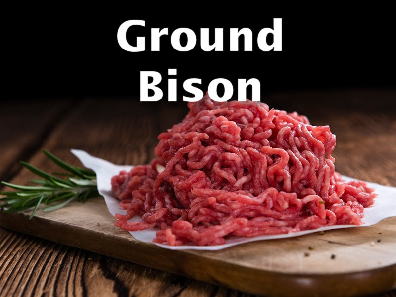 NEW: 12 lb Case Natural Ground Bison 90% Lean