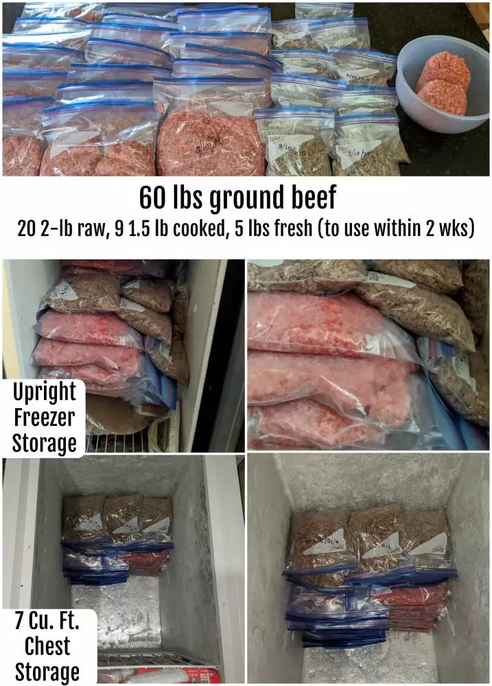 PRICE DROP & RESTOCKED: 40 lb Case of 80/20 Natural Ground Beef (in 8 - 5lb Chubs)