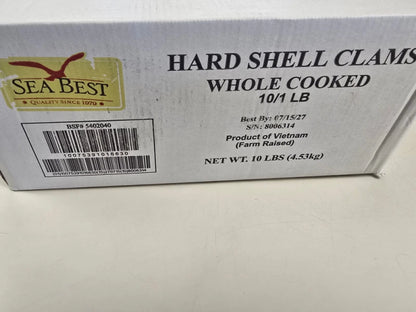 OVERSTOCK DEAL: Fully Cooked 10lb Case Farm Raised Clams in 10-1lb Packs (Steam-in-Bag Option)