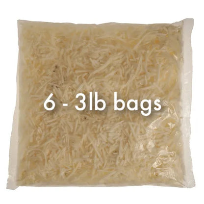 NEW: 18 lb Case Ore-Ida Shredded Hashbrowns, 6 3lb bags