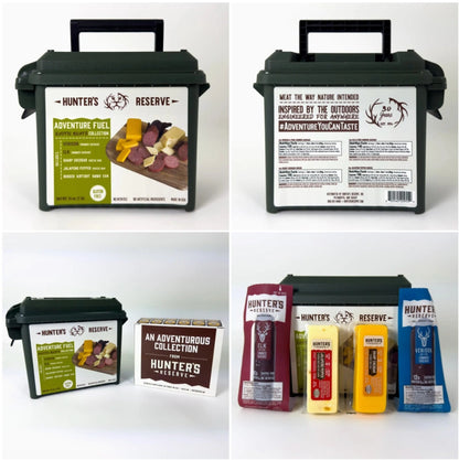Limited Time: Ammo Gift Box with Exotic Summer Sausage and Artisan Cheese, Gluten Free, Nitrite Free and MSG Free