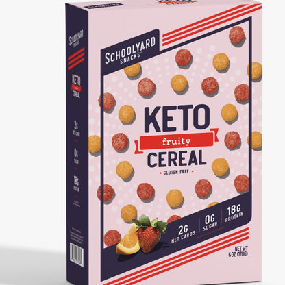 OVERSTOCK: 3-Box Pack Keto Fruity Cereal, 1g Net Carbs per serving