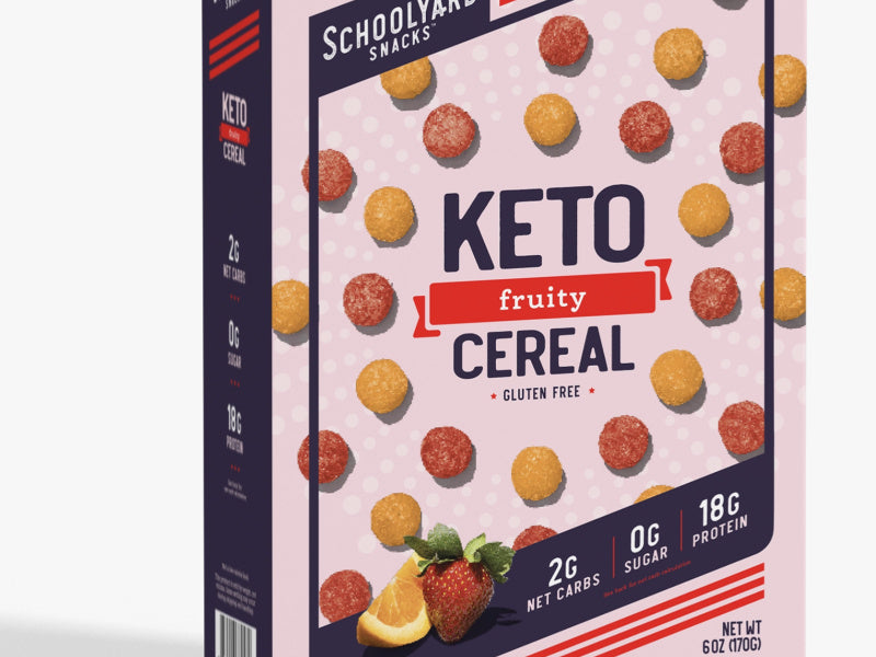 OVERSTOCK: 3-Box Pack Keto Fruity Cereal, 1g Net Carbs per serving