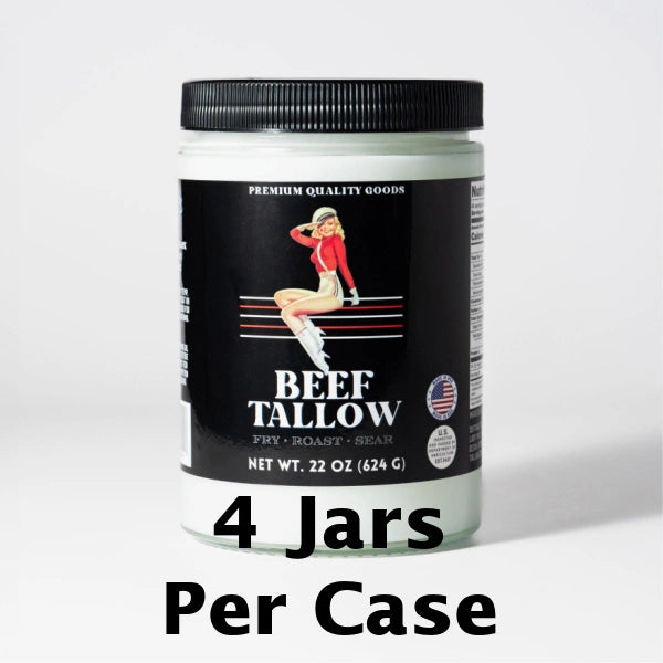 NEW: 4pk of 22oz Grassfed Beef Tallow for Cooking