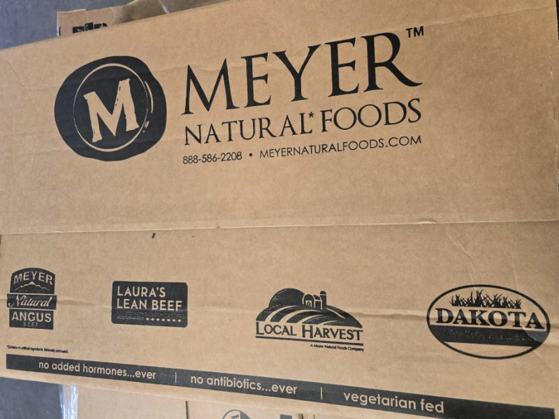 OVERSTOCK: 30ish lb Case of 92/8 Extra Lean Natural Ground Beef (in 5 - 5ish lb Chubs Frozen)