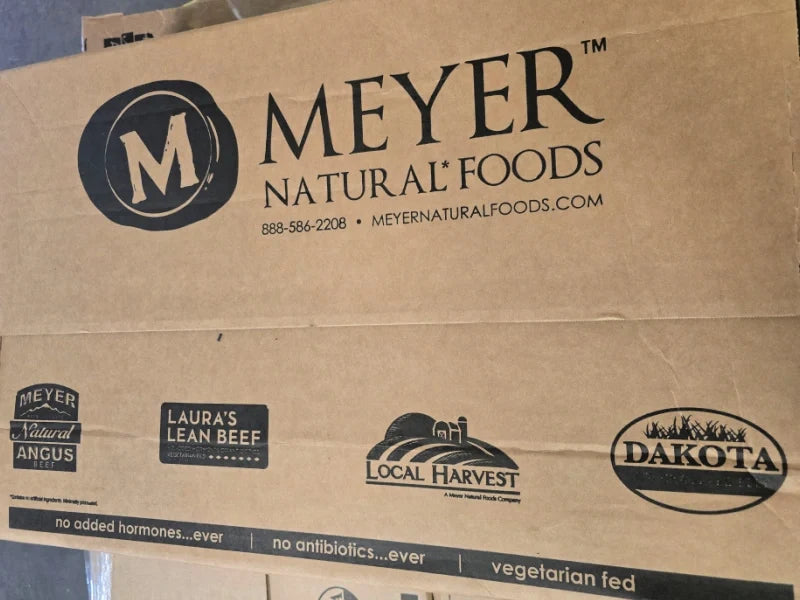 OVERSTOCK PRICE DROP: 30ish lb Case of 92/8 Extra Lean Natural Ground Beef (in 5 - 5ish lb Chubs Frozen)