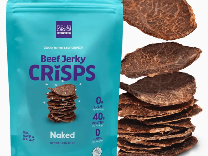 Limited Time: 8ct. Packs of Sugar-Free Beef Jerky Crisps (GF, Zero Carb)