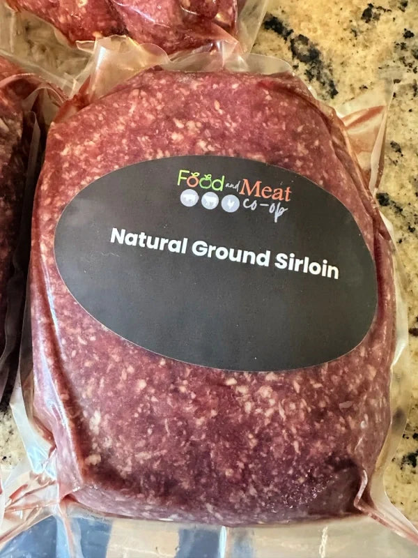 PRICE DROP and RESTOCKED: Signature Natural Ground Sirloin, Choose Size (10, 20 or 40lb)