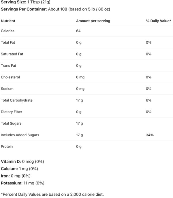 Nutrition facts
