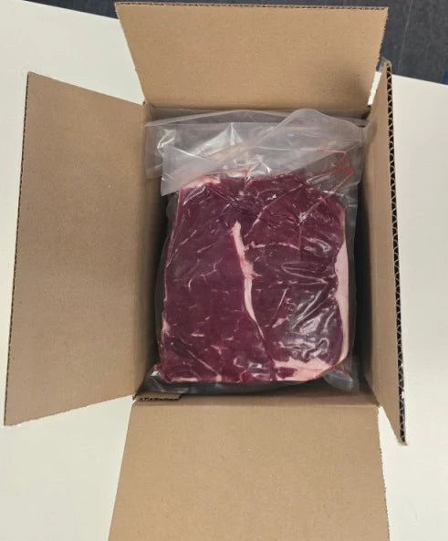 RESTOCKED: 10LB Case of Natural NY Strip Steaks