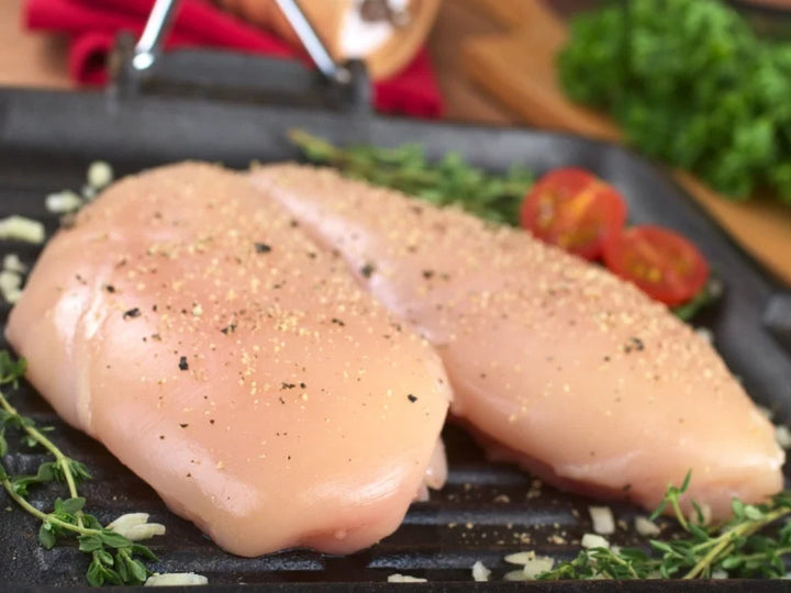 RESTOCKED: 16lbs Organic, Air Chilled, Boneless, Skinless Chicken Breasts