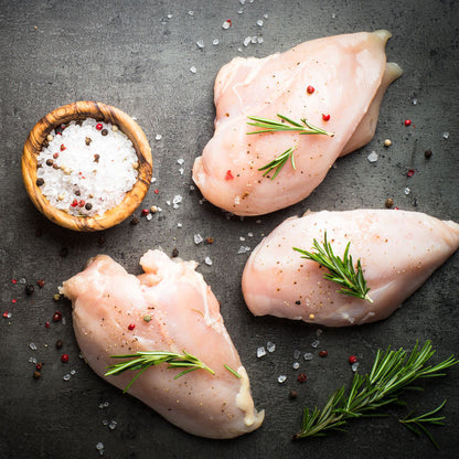 Chicken Breast:  40lb Case, Fresh, Boneless, Skinless, Natural, Cage-Free, Antibiotic-Free - Idaho