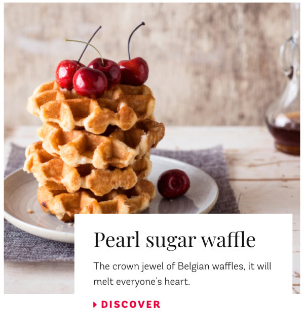 NEW: Mini Pearl Sugar Waffles Baked In Belgium, 120ct. Case