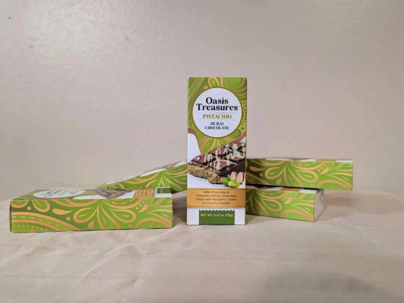 Student Fundraiser: Dubai Chocolate Bars 5-Pack - Viral Craze Pistachio Chocolate
