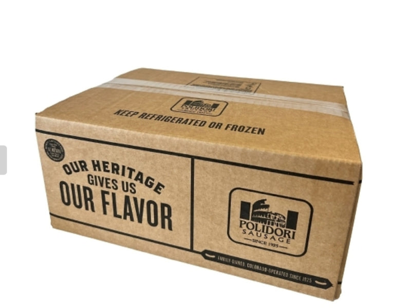 OVERSTOCK: 10lb Case of Polidori 2oz. Raw Sausage Links