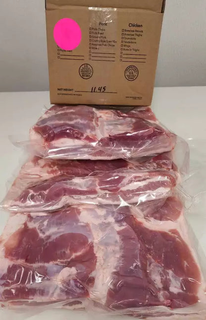 10-15 lb Natural Skin-On Pork Belly (3-4 lbs each)
