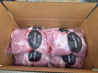 OVERSTOCK: 21-26 lb Boneless Pork Sirloin Roast Case (12 Roasts per case 2lb Average Each - Choose Weight)