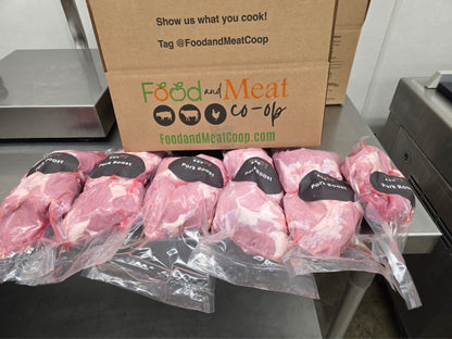 OVERSTOCK: 21-26 lb Boneless Pork Sirloin Roast Case (12 Roasts per case 2lb Average Each - Choose Weight)