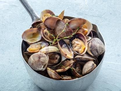 OVERSTOCK DEAL: Fully Cooked 10lb Case Farm Raised Clams in 10-1lb Packs (Steam-in-Bag Option)