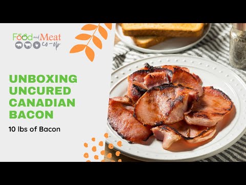 OVERSTOCK: 10 lb Frozen Case of Uncured Natural Canadian Bacon