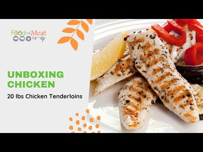 PRICE DROP: Chicken Tenderloins, 20 lb. Case, Fresh, Boneless, Skinless