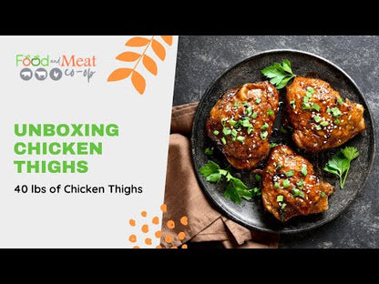 Chicken Thighs: 40 lb Case Farm Fresh Boneless, Skinless Natural