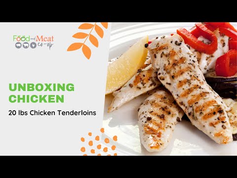 Chicken Tenderloins, 20 lb. Case, Fresh, Boneless, Skinless