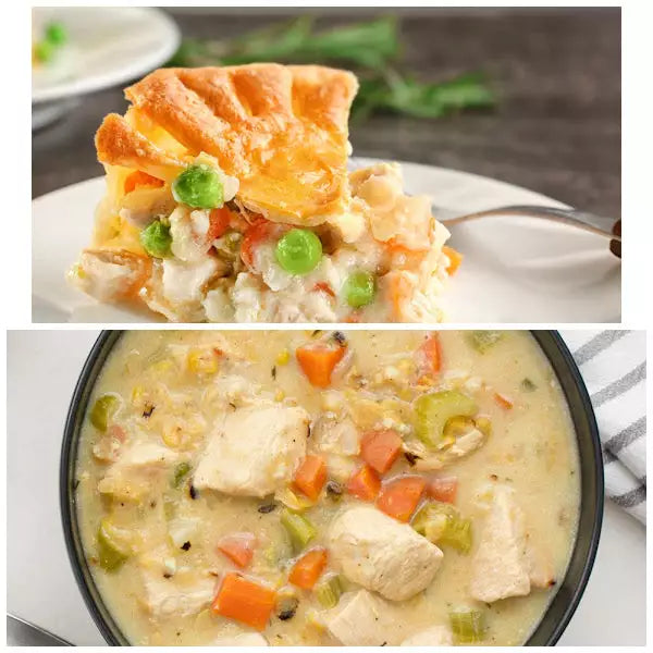 Freeze Dried Cooked White Chicken from Emergency Essentials with 25-Year Shelf Life