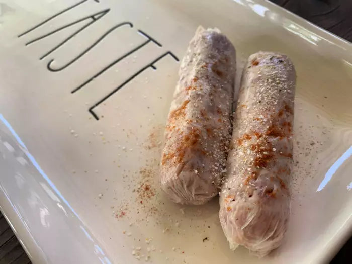 Co-op Favorite: 10 lb. case - 2oz. Pork Sausage Links Lumberjack Style, Local, Gluten Free