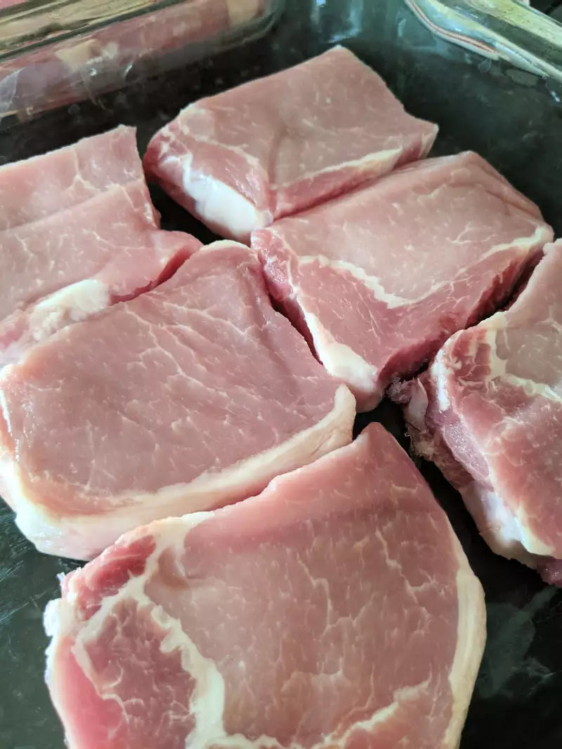 RESTOCKED: 12 lb Case Natural Boneless Center Cut Pork Chops