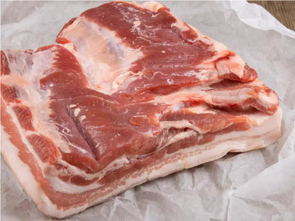 10-15 lb Natural Skin-On Pork Belly (3-4 lbs each)