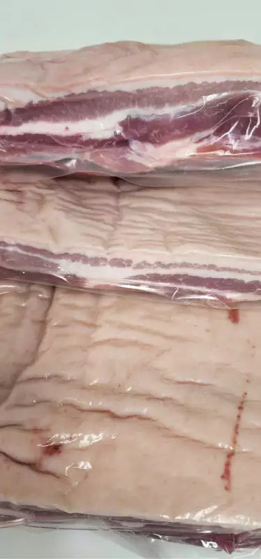 10-15 lb Natural Skin-On Pork Belly (3-4 lbs each)